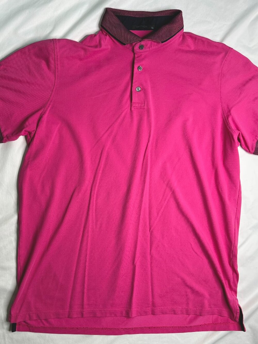 Greyson Shirt Mens XL Hot Pink Cherokee Polo Short Sleeve Golf Athletic